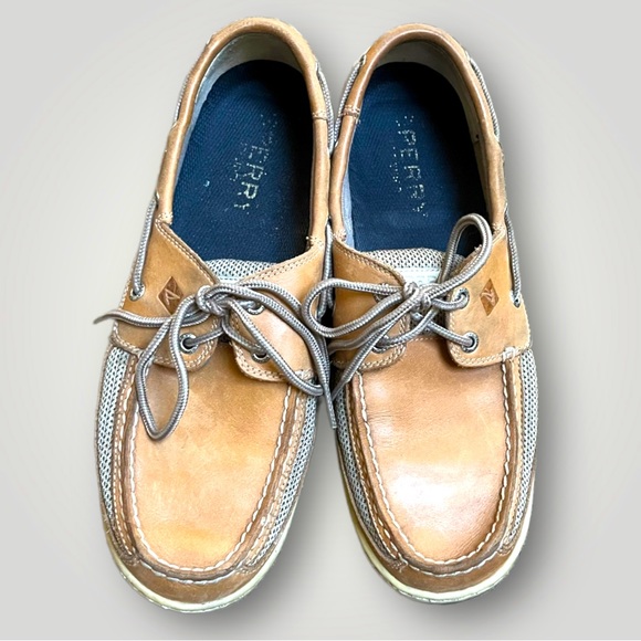 Sperry Tarpon Boat Shoes Leather Sz 9 - Picture 2 of 16